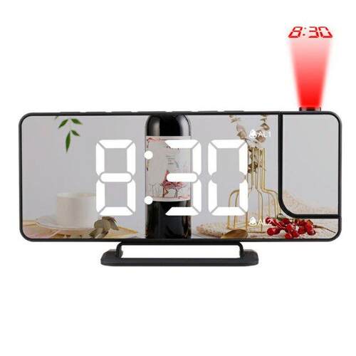 Electronic Alarm Clock Multifunctional Projection Clock Crea