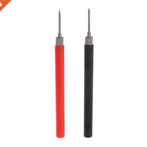10pcs Spring Test Probe Tip Needles Insulated Hook Wire Conn