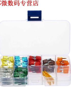 120pcs Assortiment Vrachtwagen SUV Blade Zekering 5A-0A Met