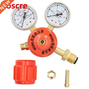 Propane Gas Regulator All Brass Pressure Gauge Regulate Valv