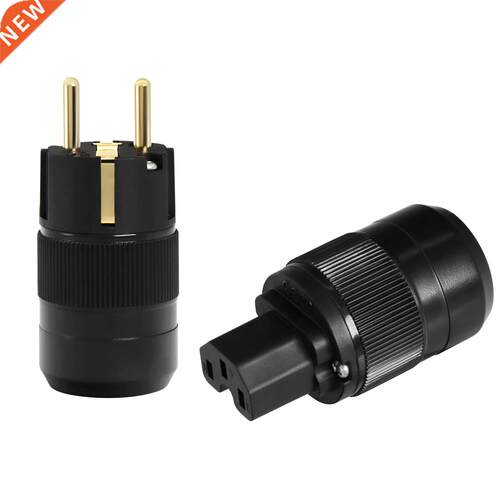 24k Gold plated EU verson power plug EC female power plug