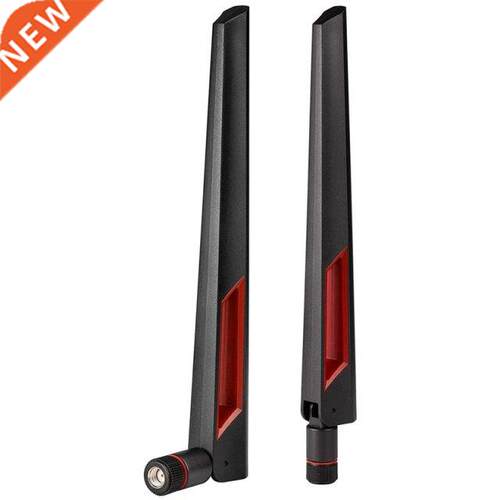 2 Pcs Wifi Antenna With RP-SMA Male Connector, 2.4Ghz 5Ghz 5