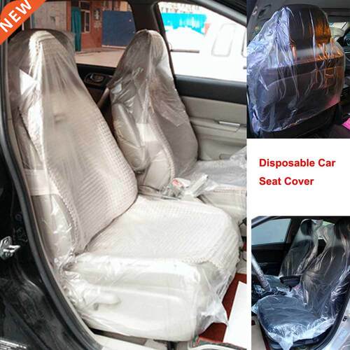 50pcs Car Disposable Plastic Seat Covers Vehicle Protector M