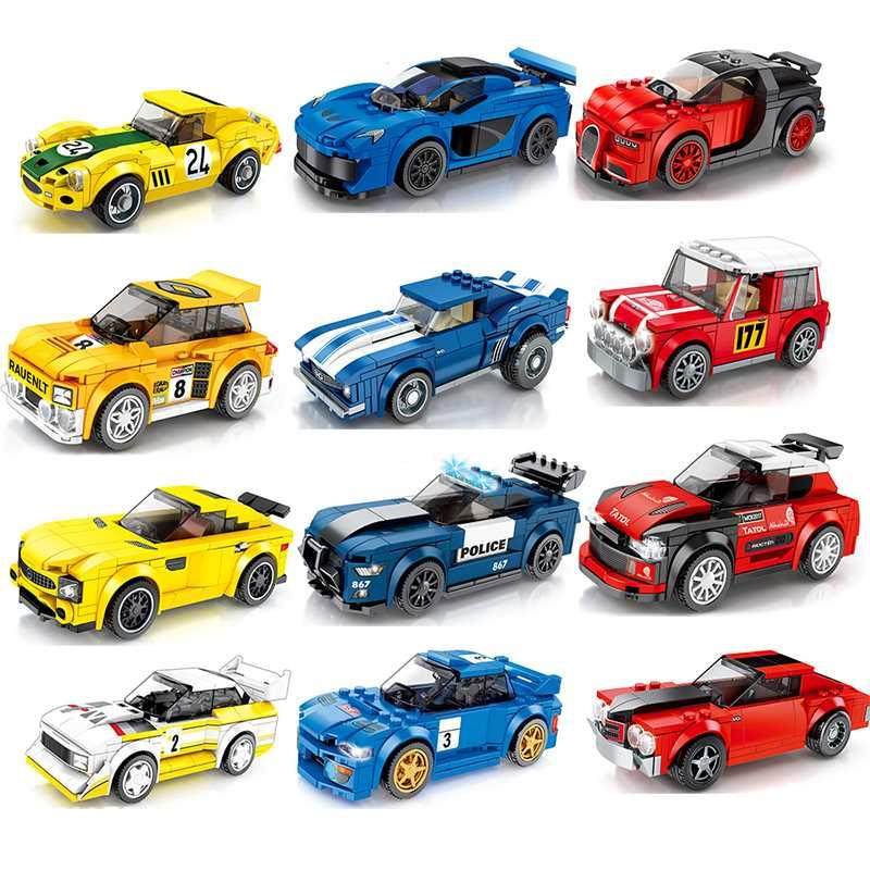67 models City Racing Car Speed Champions Sports Building Bl