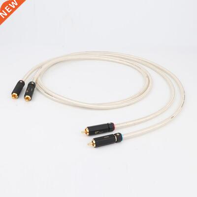 HIFI QED Signature OCC silver plated Stereo RCA Cable High-p