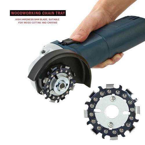 Round Angle Grinder Disc Slotted 8 Teeth Fine Cut Chain Wood