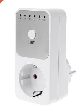 EU Plug Electricity Power Metering Socket 10Hr Timer Socket