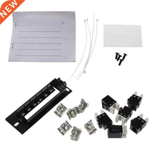 CAT6 6 Port Patch Panel RJ45 Network Cable Adapter Ethernet