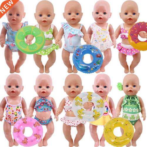 New Doll Clothes Accessories 15 Cute Swimsuits,Swimming Ring