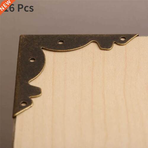 16 Pcs Antique Bronze Wood Box Feet Leg Corner Protector Gua