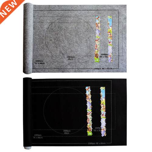 Jigsaw Puzzle Felt Mat Roll Play Blanket for Up to 1500 Piec