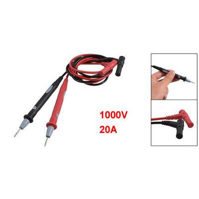 Digital Multimeter 1000V 20A Test Le Cable Probe Red Black