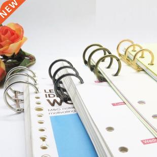 Binder Calendar Circle 2Pcs Office Ring Stationery Met Metal