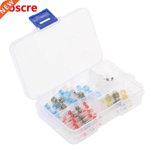 50PCS Solder Seal Wre Connectors Heat Shrnk Butt Connector