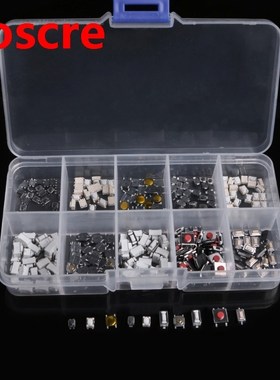 250Pcs 10 Types Tactile Push Button Touch Switch Remote Keys