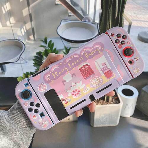 STARRY FOREST Cat Bakery cute purple soft protective case s