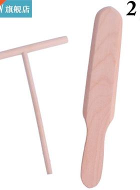 2Pcs/Set Kitchen Pancake Tools Wooden Versatile Crep