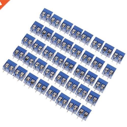 10Pcs 2-Pin Pitch Screw Terminal Block Connector 5.08mm Pane