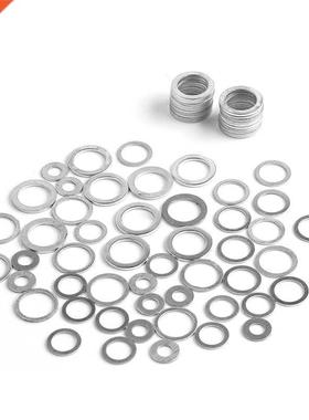 20/100pcs Aluminum Washers Gasket set 10x14x1mm Flat Metal W