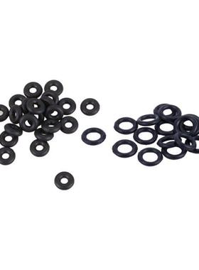 40Pcs Thickness Black Rubber O-Ring Oil Washers - 20Pcs 5 x