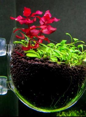 Nicrew Aquarium decoration fish tank Mini Crystal Glass Pot