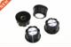 适用于 Dia Silver Top Rotary 19mm Black Tone 6mm Knobs Pcs