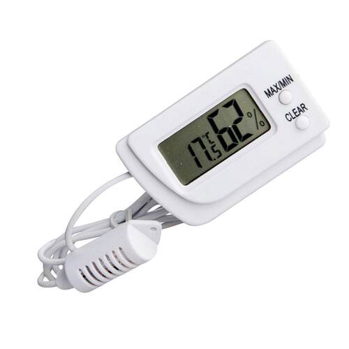 Mini Temperature and Humidity Meter Incubator Pet Dog Tortoi