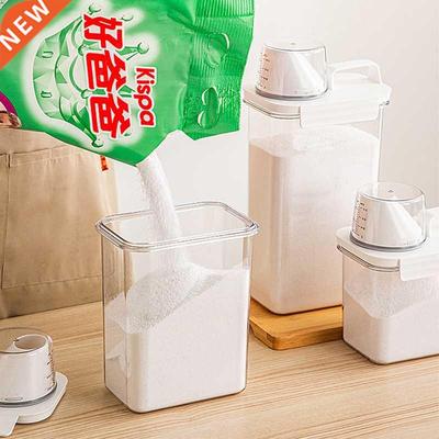 Airtight Laundry Detergent Powder Storage Box Clear Washing