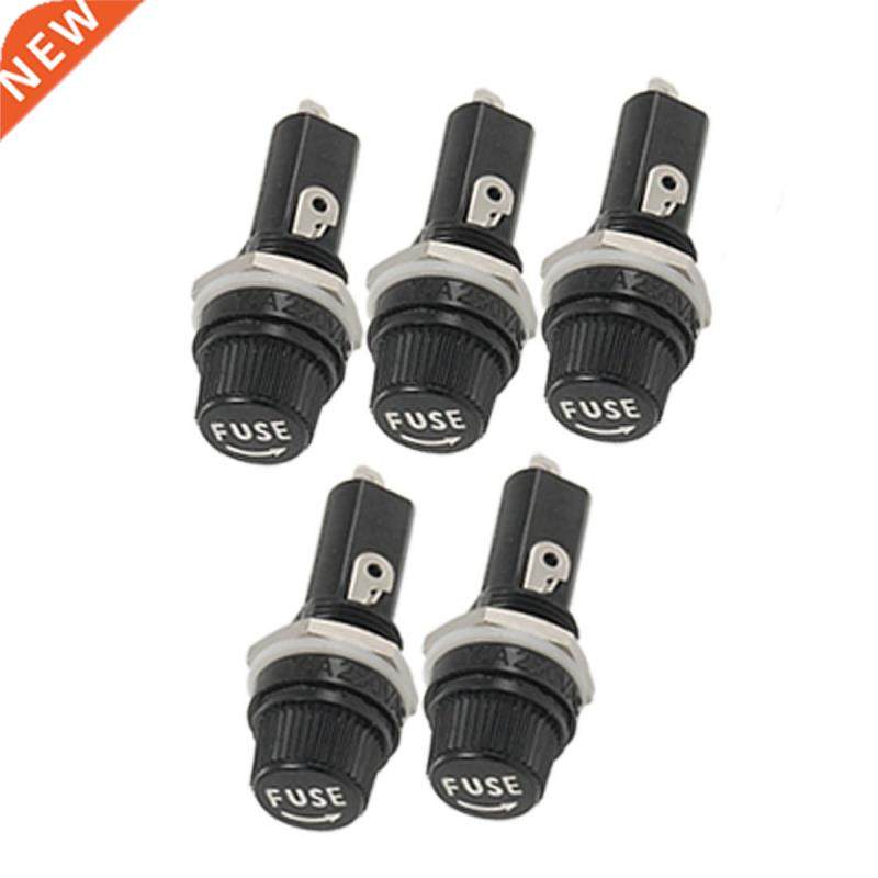 5 Pcs AC 125V 15A 6 x 30mm Mount Fuse Holder