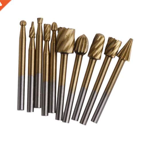 10pcs Engrving Cutter Woodworking Tools Grinding Electric