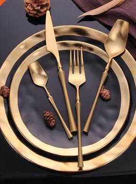 Cutlery Set Matte Gold Cutlery Set Stainless Steel Dinnerwar