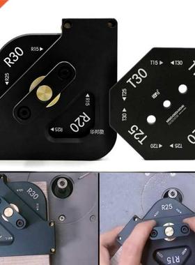 4 in 1 Wood Panel Radius Quick-Jig Router Table Bits Jig Cor