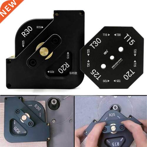 4 in 1 Wood Panel Radius Quick-Jig Router Table Bits Jig Cor