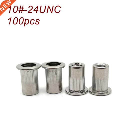 10#-24UNC 100pcs Amercian standard Inch thread Rivet Nut Ins