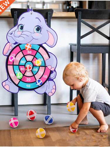 Children Target Sticky Ball Throw Dartboard Sports Kids Educ
