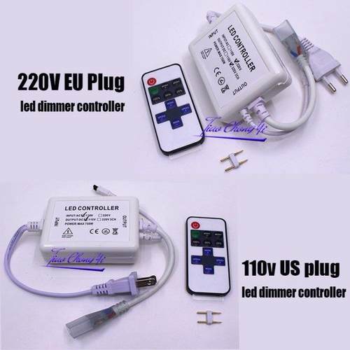 110v 220v led dimmer controller with 11key IR remote EU plu