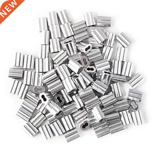 50-pack Crimping Loop Sleeve for 4mm Diameter Wire Rope and