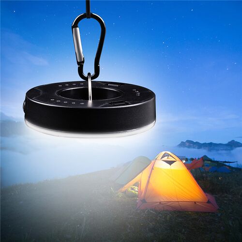 1PCS Camping Light Powered Tent Lights Hook Flashlight Campi