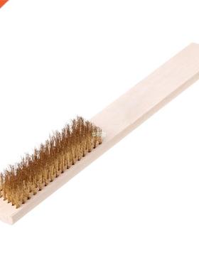 Copper Wire Brass Briste Wood Handle Wire Scratch Brush 208m