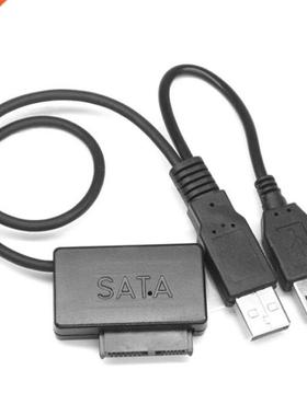 Laptop USB 2.0 to 7+6 13Pin Slimline Slim SATA CD/DVD Optica