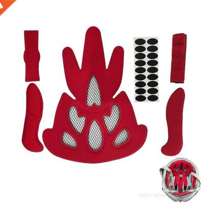 Universal Helmet Inner Padding Foam Pads Kit Sealed Red Spon
