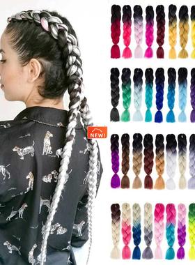 Synthetic hair Braids Kanekalon Ombre Braiding Hair Extensio