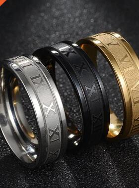 2022 Vintage Roman Numerals Men Rings Temperament Fashion 6m