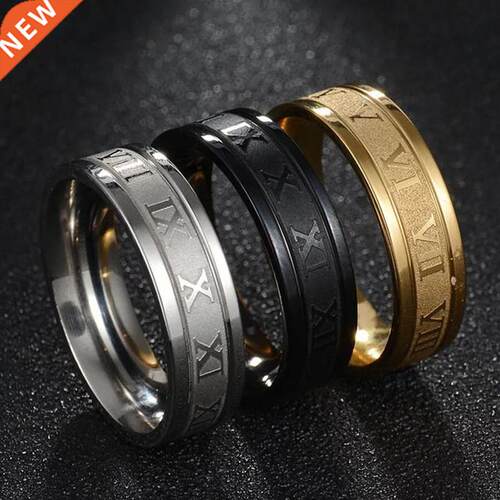 2022 Vintage Roman Numerals Men Rings Temperament Fashion 6m