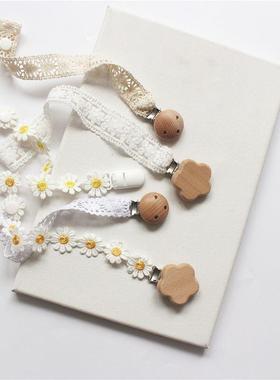 New Simple Crochet Pacifier Clip Baby Cotton Pacifiers Chain