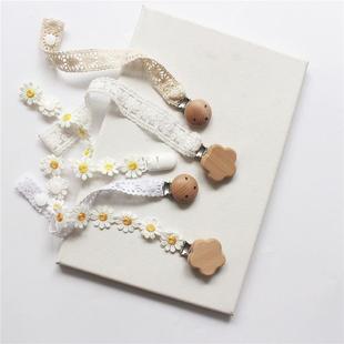 New Simple Crochet Pacifier Clip Baby Cotton Pacifiers Chain