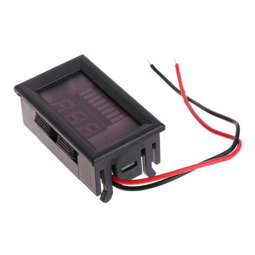 DC 6-100V Red LED Display Voltmeter Mini Volt Panel Tester F