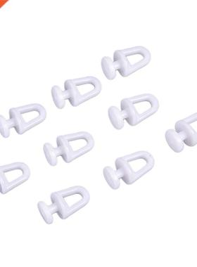 60Pcs Plastic Rail Curtain Conveyor Hook Rollers Home Curtai