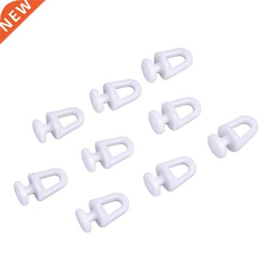 60Pcs Plastic Rail Curtain Conveyor Hook Rollers Home Curtai