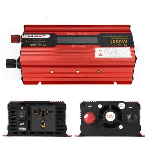 1000W Car Inverter Modified Sine Wave DC 12V/24V to AC 110V/